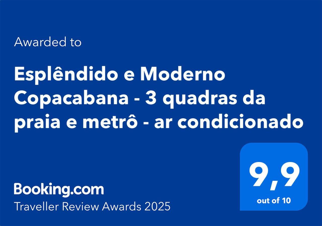 Esplendido E Moderno Copacabana - 3 Quadras Da Praia E Metro - Ar Condicionado Rio de Janeiro Extérieur photo